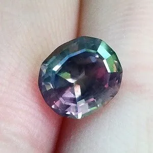 1.67 CT RASPBERRY/GRAPE LONG OCTAGON SAPPHIRE