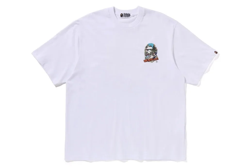 A BATHING APE  |Crew Neck Street Style Cotton Short Sleeves Logo