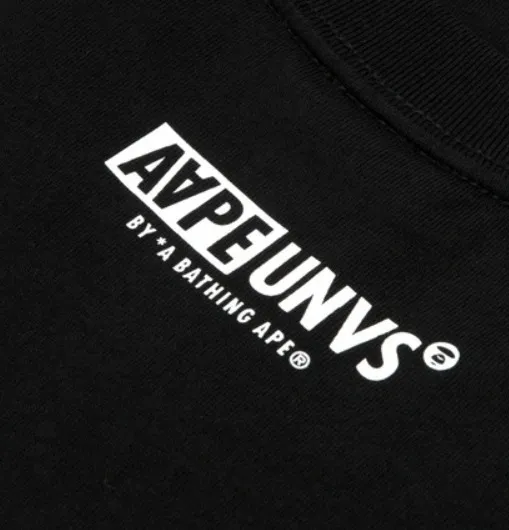 A BATHING APE  |Crew Neck Street Style Plain Cotton Short Sleeves Logo