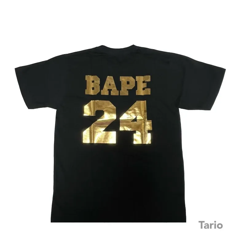 A BATHING APE  |Street Style Collaboration Cotton Short Sleeves Logo