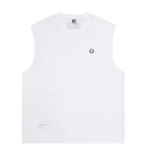 A BATHING APE  |Street Style Plain Cotton Logo Tanks