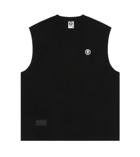 A BATHING APE  |Street Style Plain Cotton Logo Tanks