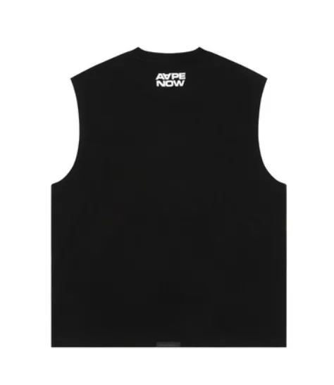 A BATHING APE  |Street Style Plain Cotton Logo Tanks