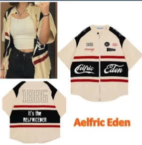 Aelfric Eden  |Unisex Short Sleeves Oversized Logo Shirts