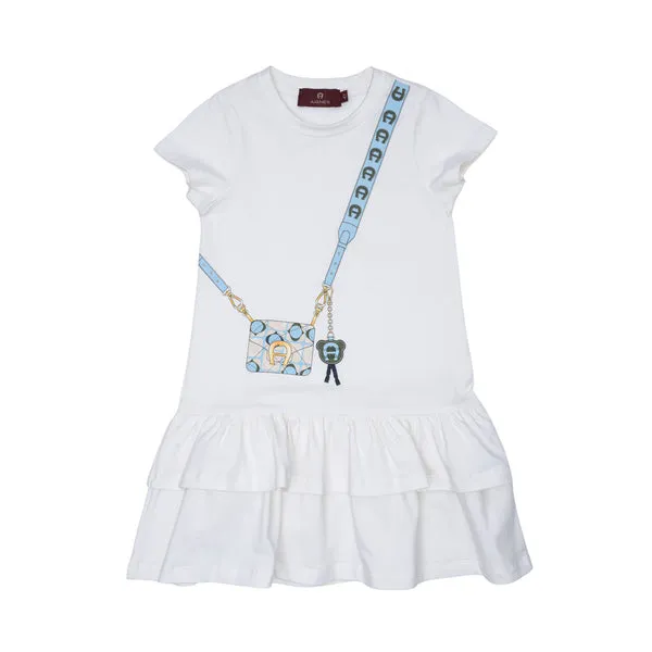 Aigner Kids Girl's White Dress