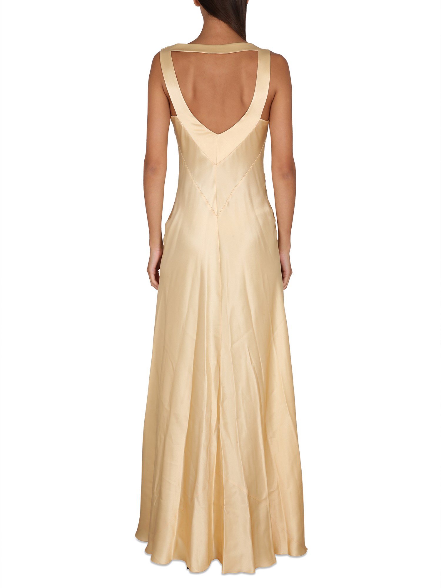 ALBERTA FERRETTI    SILK LONG DRESS