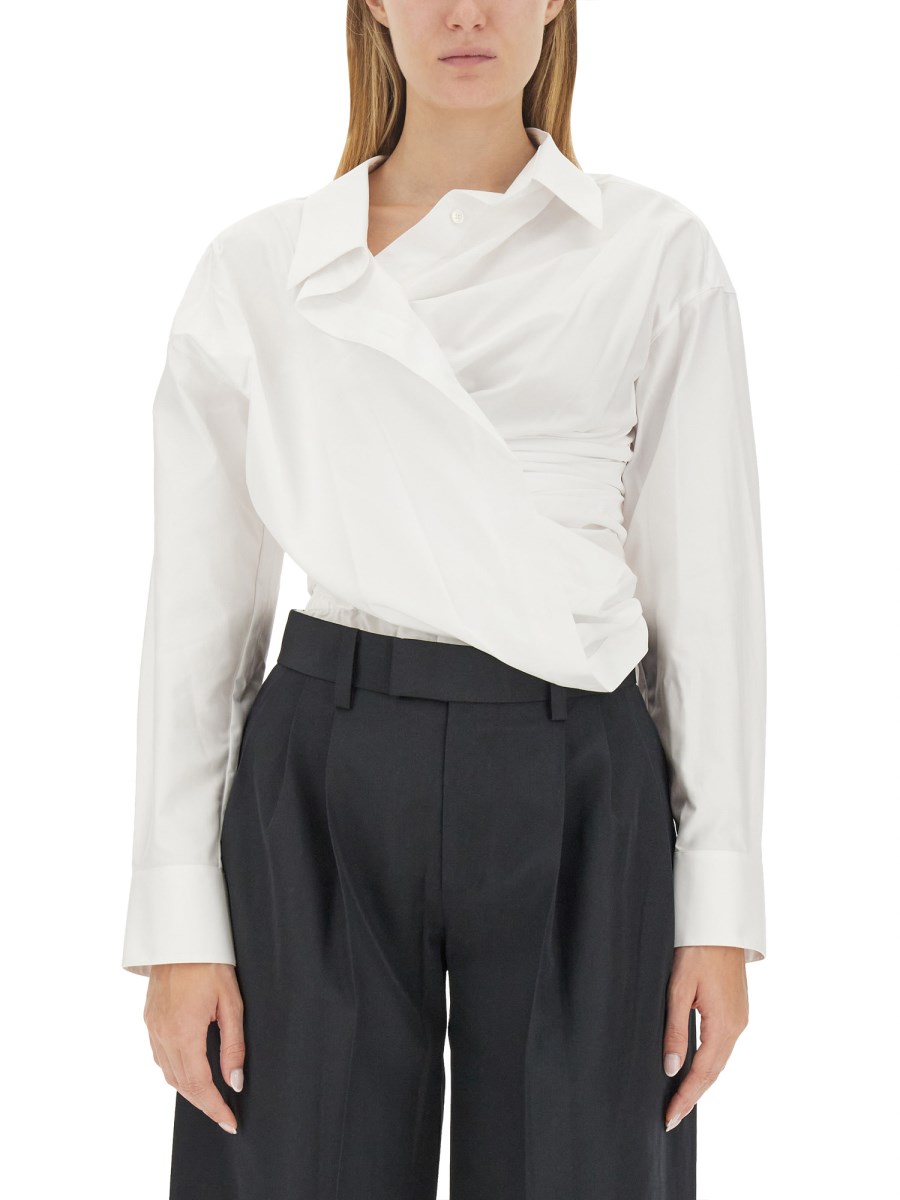 ALEXANDER WANG    COTTON DRAPED SHIRT