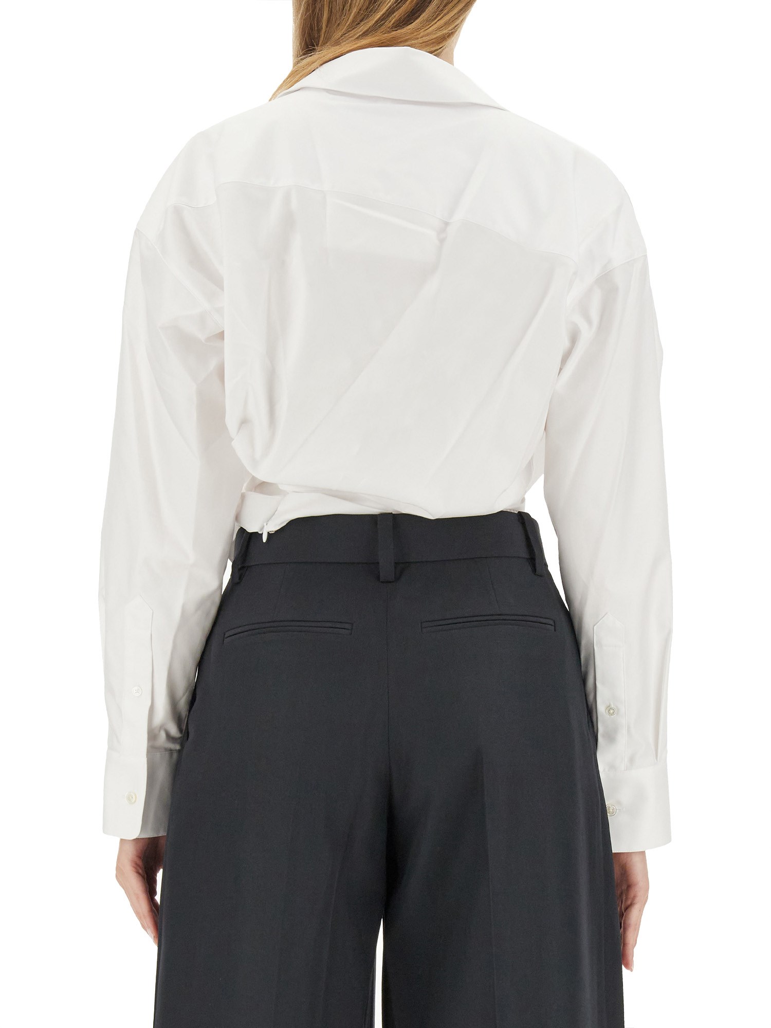 ALEXANDER WANG    COTTON DRAPED SHIRT