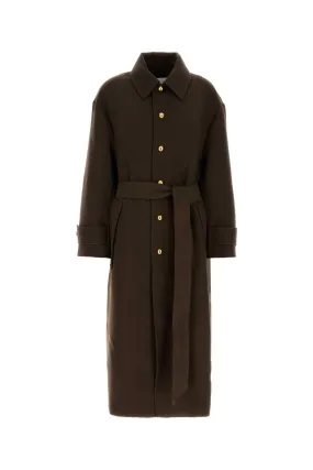 Ami Dark Brown Wool Coat