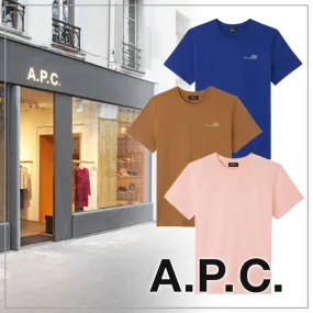 A.P.C.  |Crew Neck Unisex Short Sleeves Logo Designers