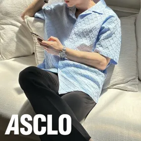 ASCLO  |Unisex Street Style Short Sleeves Oversized Shirts