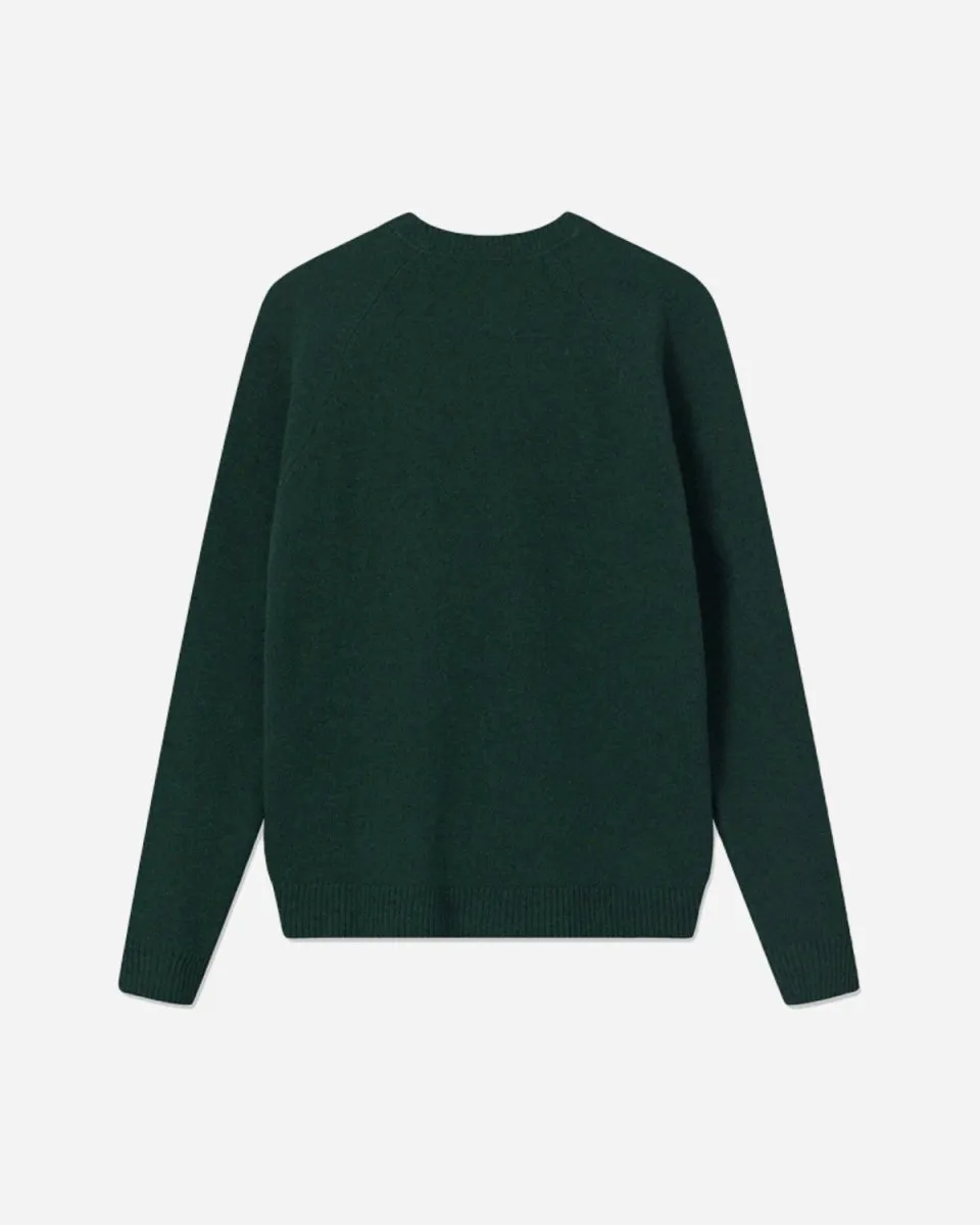 Asta lambswool jumper - Forest green