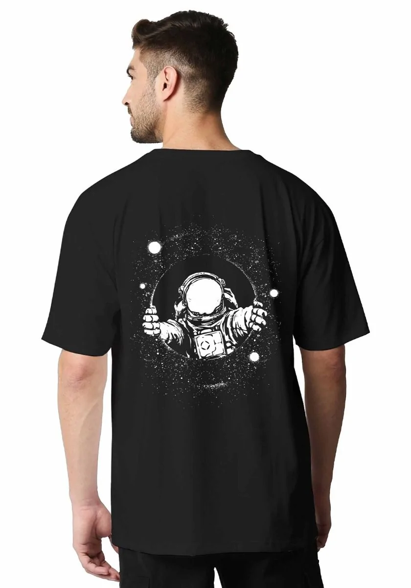 Astronaut Wormhole Glow In Dark Oversized T-Shirt