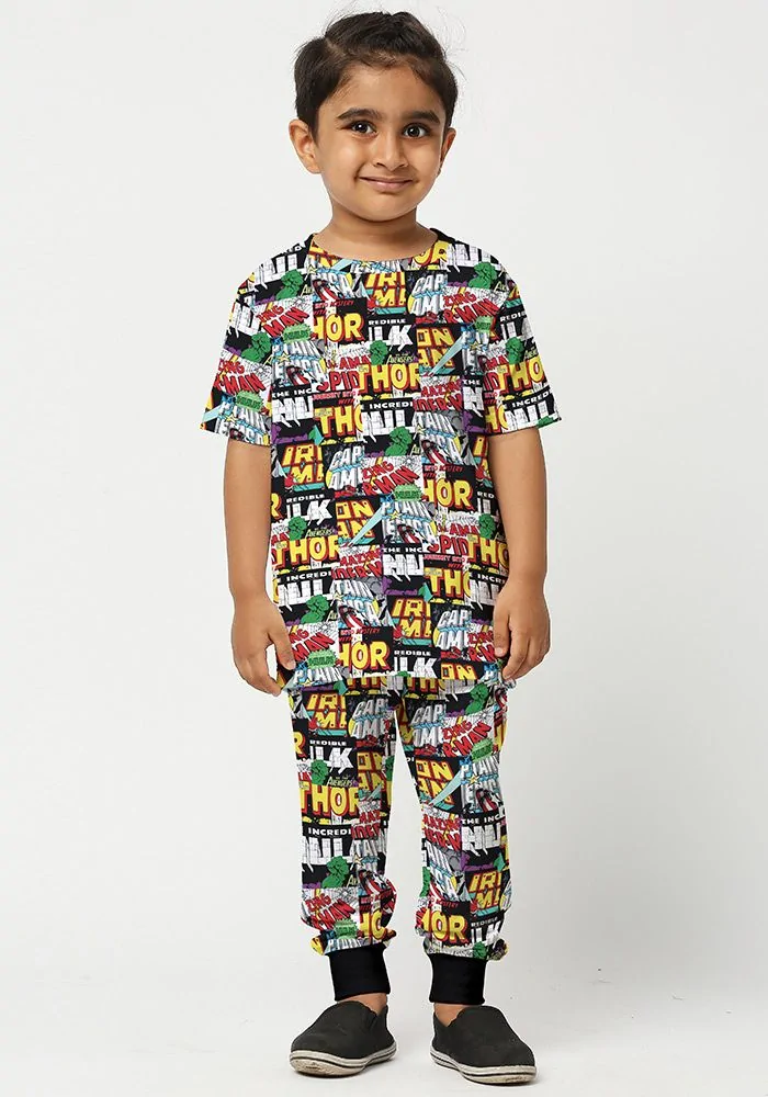 Average Art Multicolor Kids Co-Ord Set