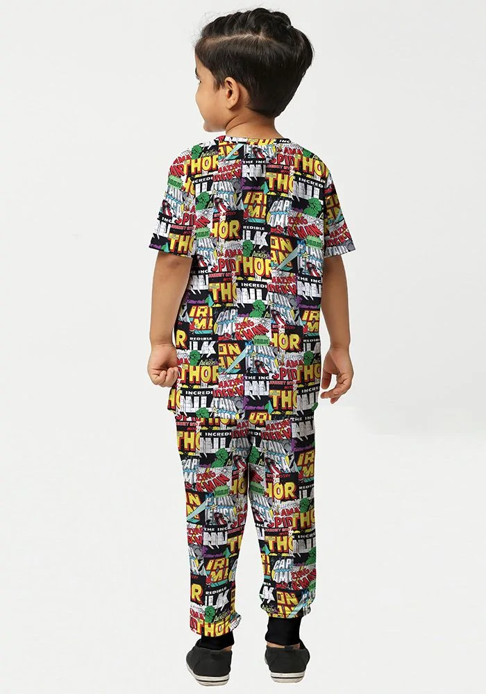 Average Art Multicolor Kids Co-Ord Set