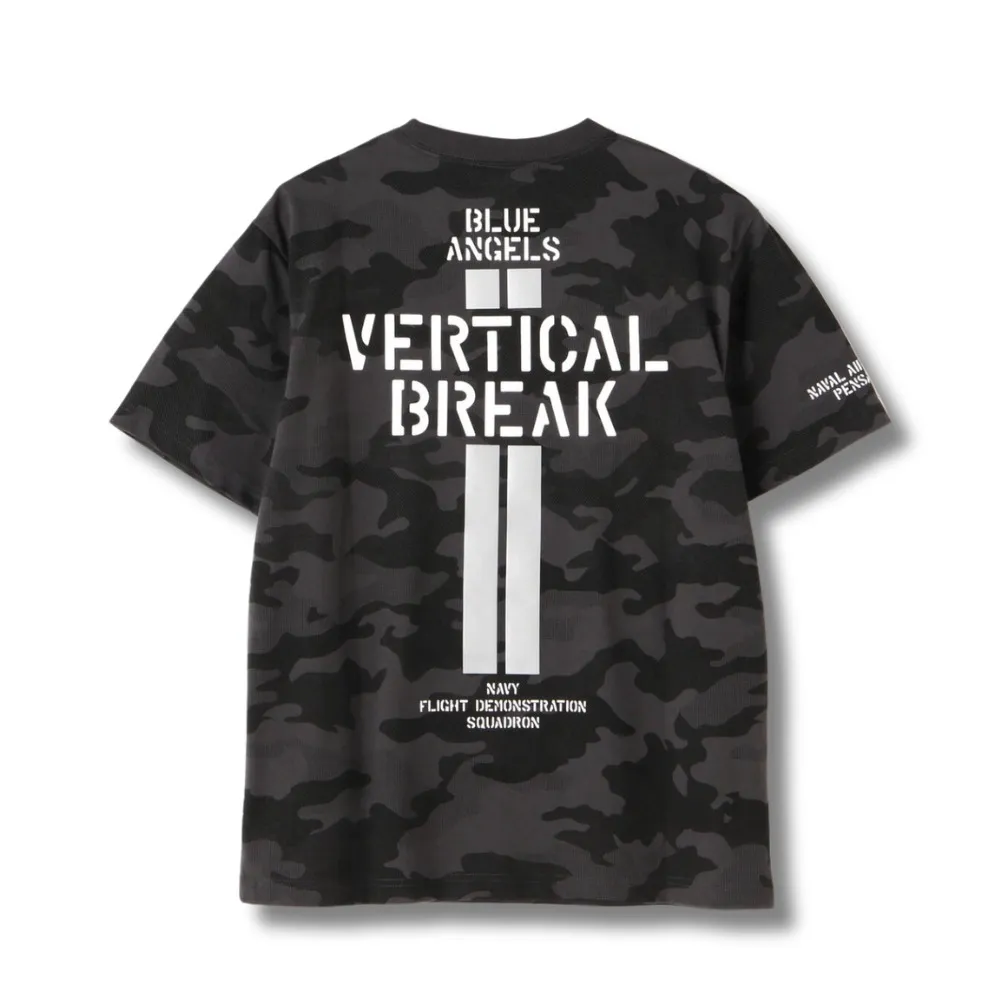 AVIREX  |Crew Neck Camouflage Street Style Plain Cotton Short Sleeves