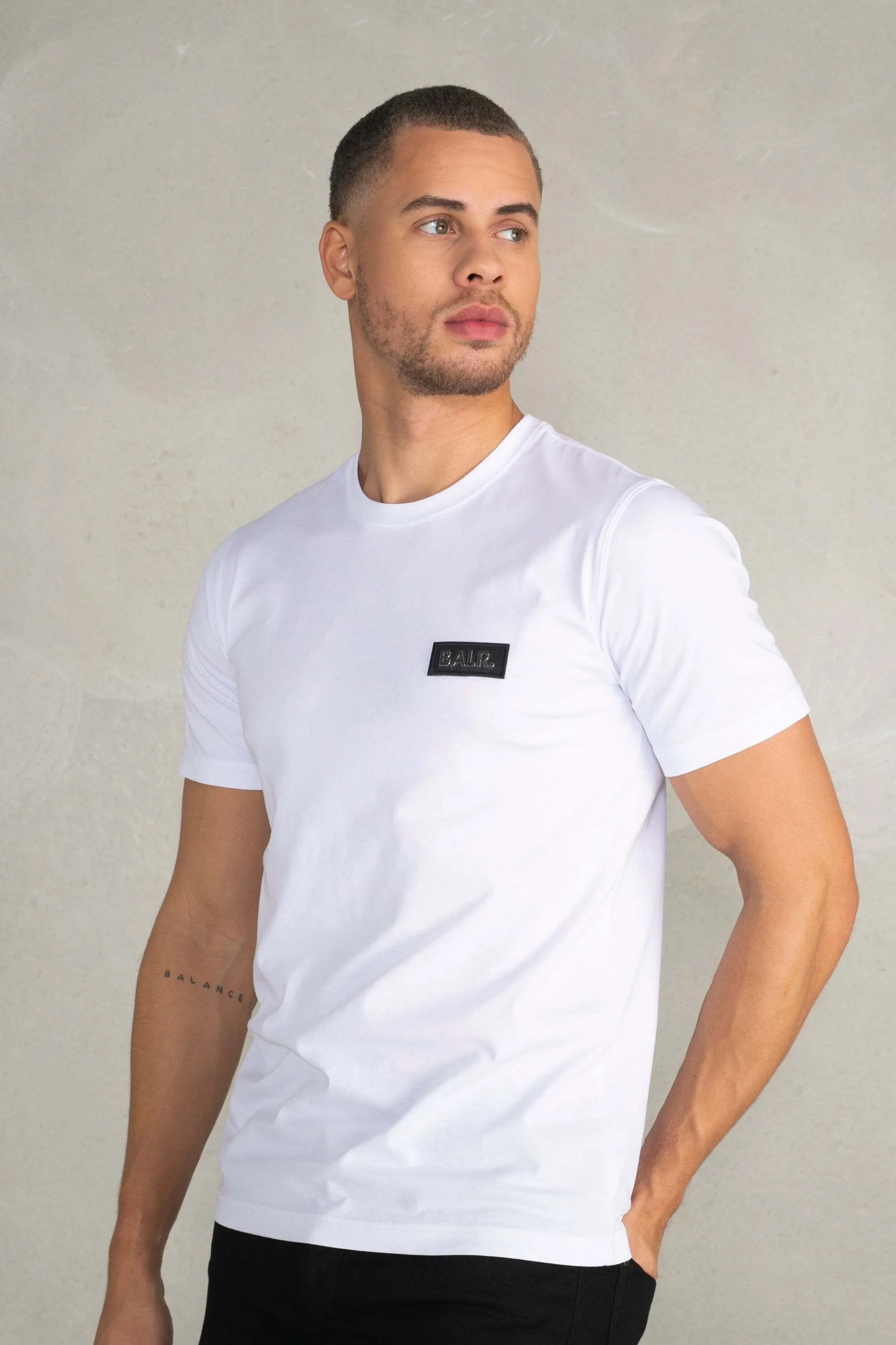 BALR  |Crew Neck Street Style Plain Cotton Short Sleeves Logo