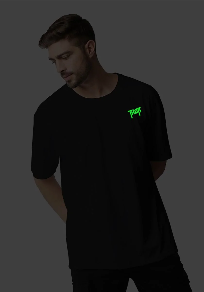 Battle Axe Thor Glow In Dark Oversized T-Shirt