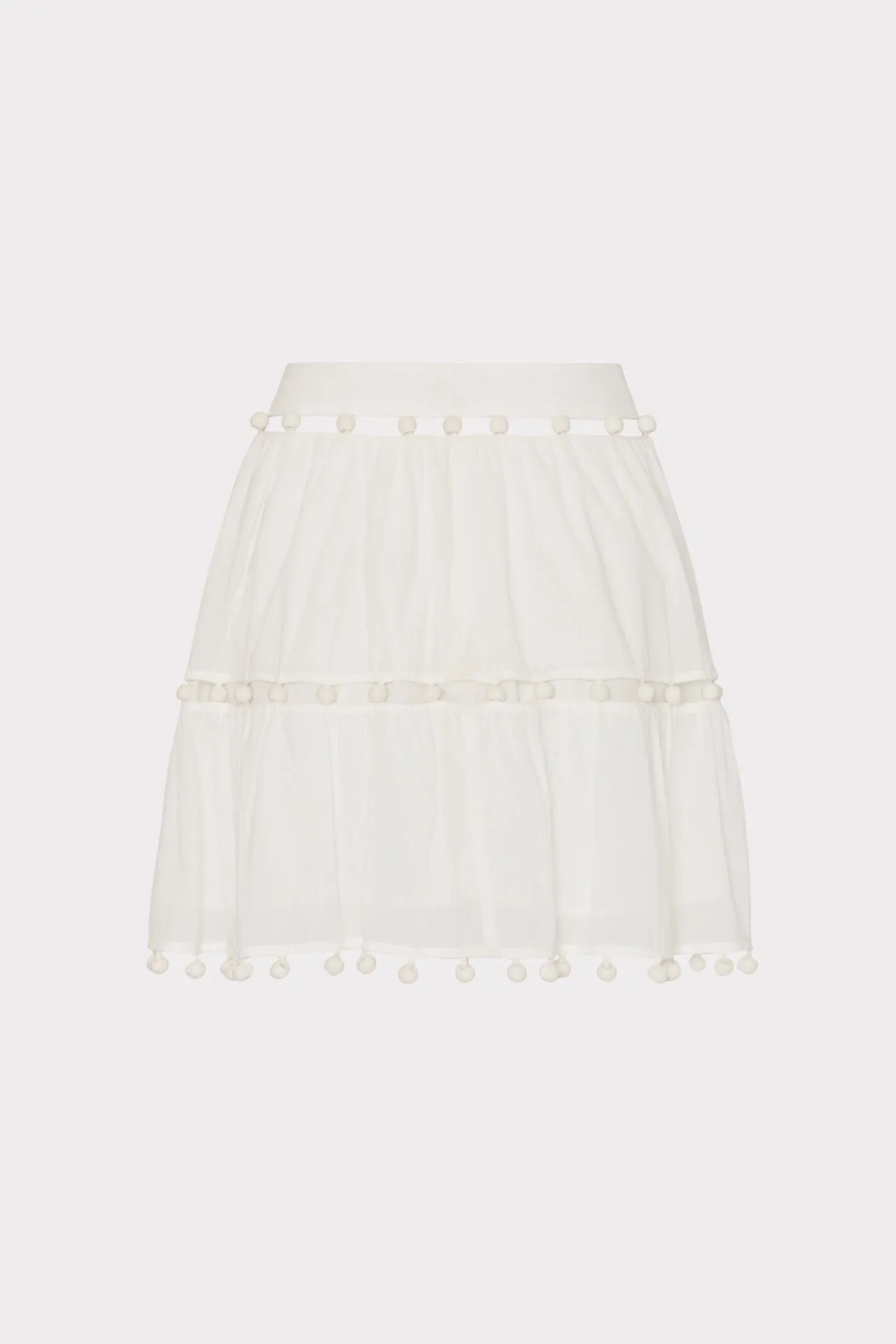 Beaded Cotton Voile Skirt