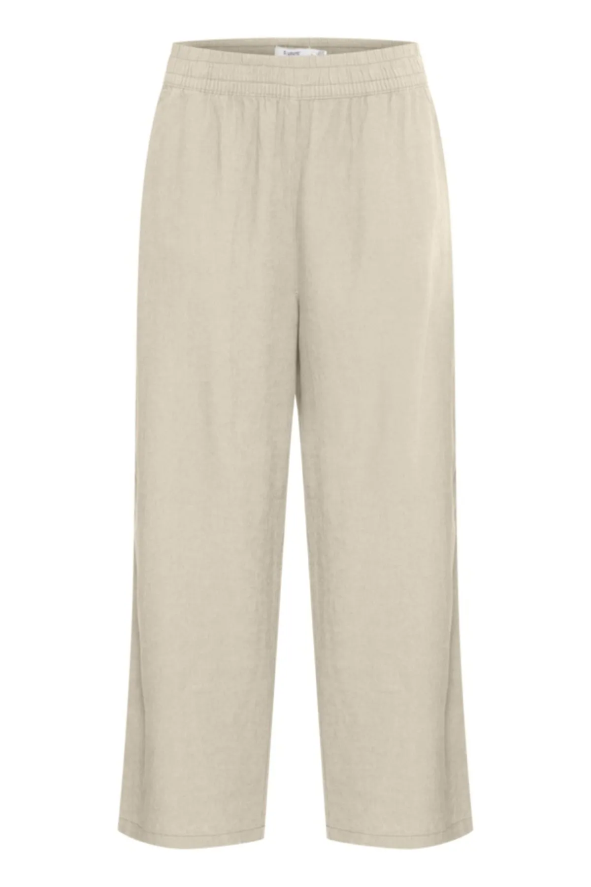 Beige Cropped Pants