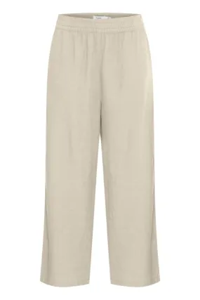 Beige Cropped Pants