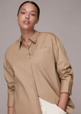 Beige Oversized Shirt