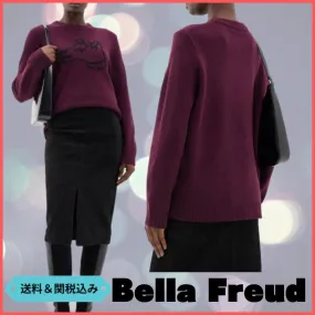 Bella Freud  |Crew Neck Casual Style Unisex Wool Street Style Long Sleeves