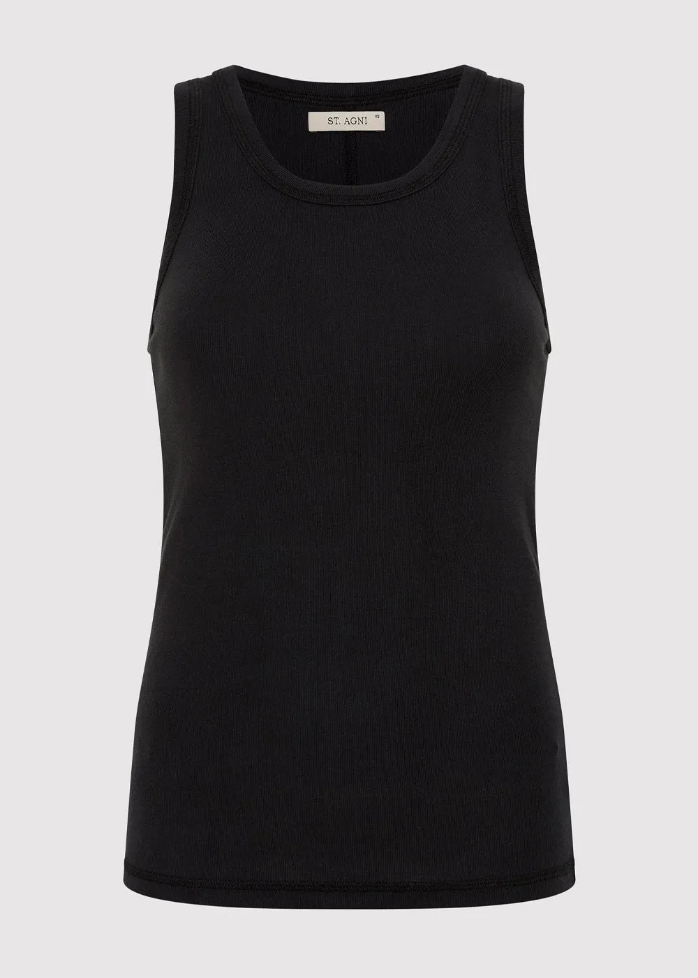 Black Organic Cotton Singlet