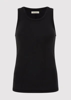 Black Organic Cotton Singlet