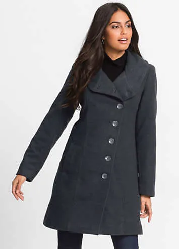 bonprix Shawl Collar Coat | Grattan