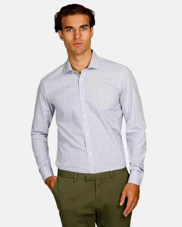 Brooksfield - Navy Check Shirt