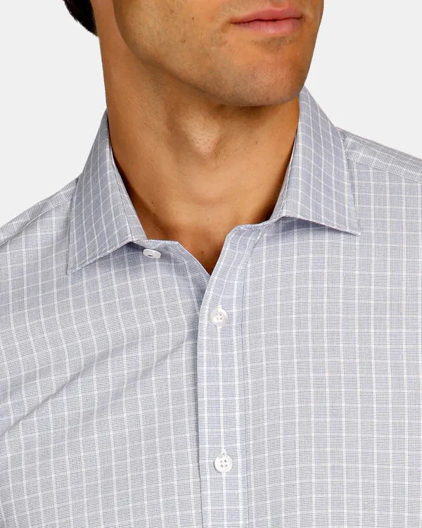 Brooksfield - Navy Check Shirt