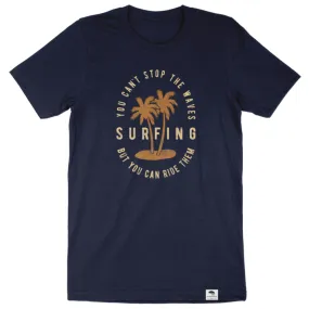 Can't Stop the Wave Short Sleeve Tee - Navy