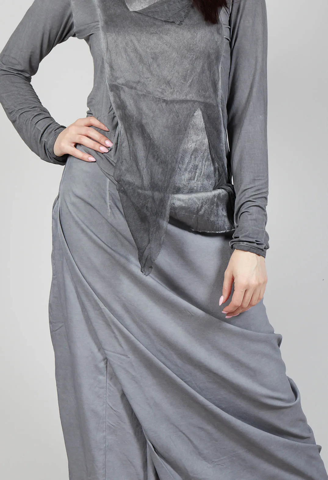 Cargo Skirt in C.Coal 70% Cloud