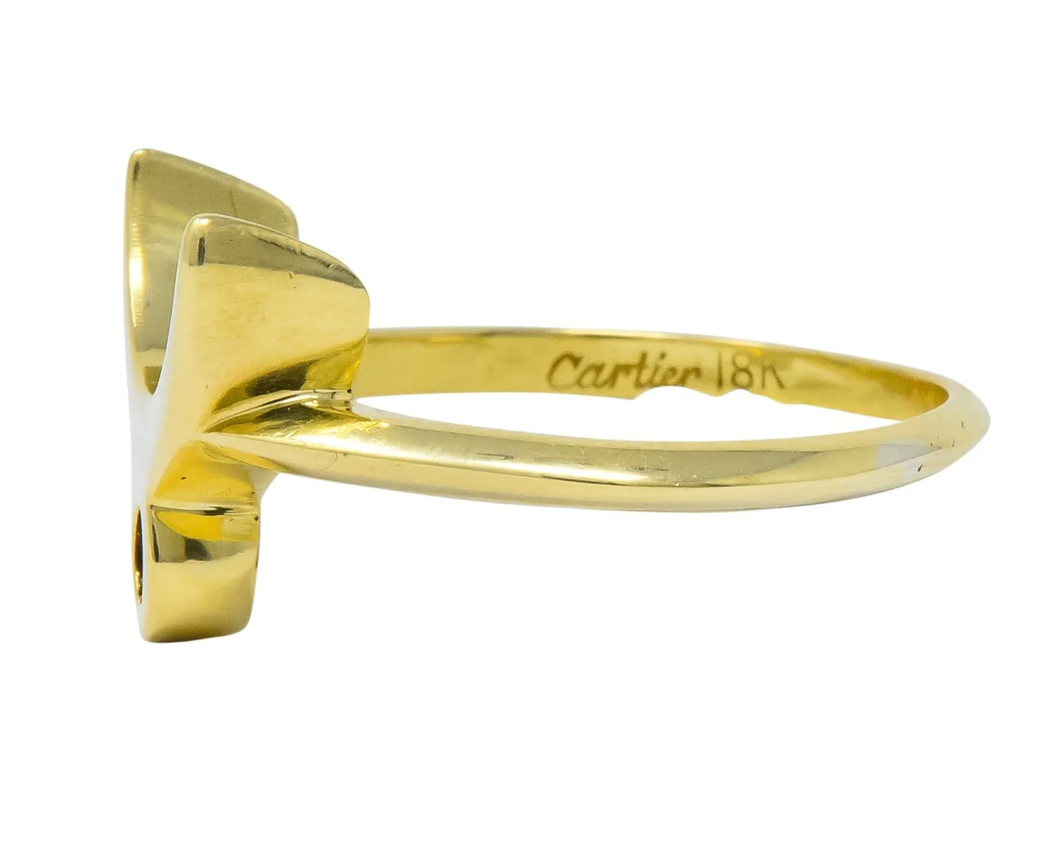 Cartier Vintage 18 Karat Gold Zodiac Taurus Stacking Ring