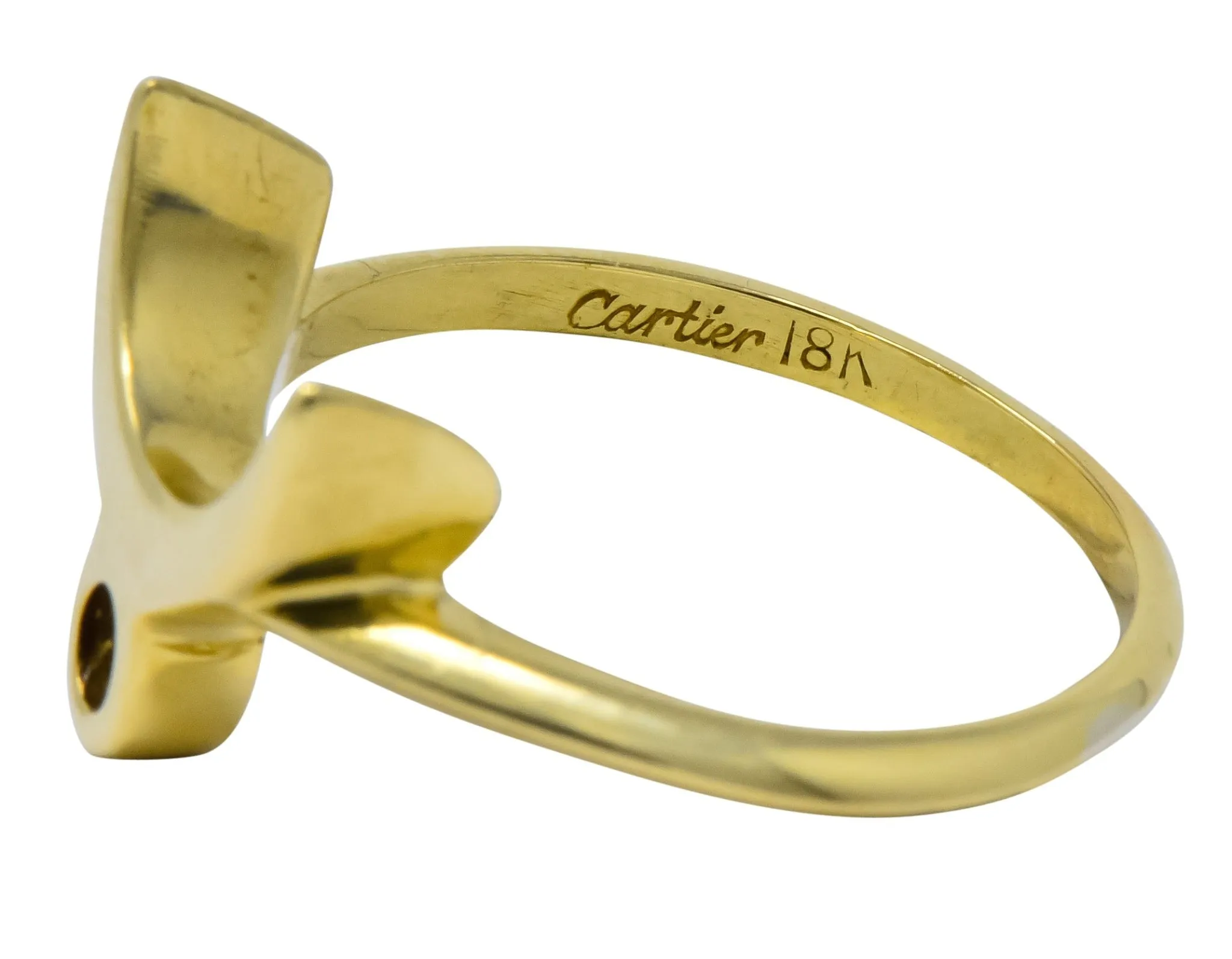 Cartier Vintage 18 Karat Gold Zodiac Taurus Stacking Ring