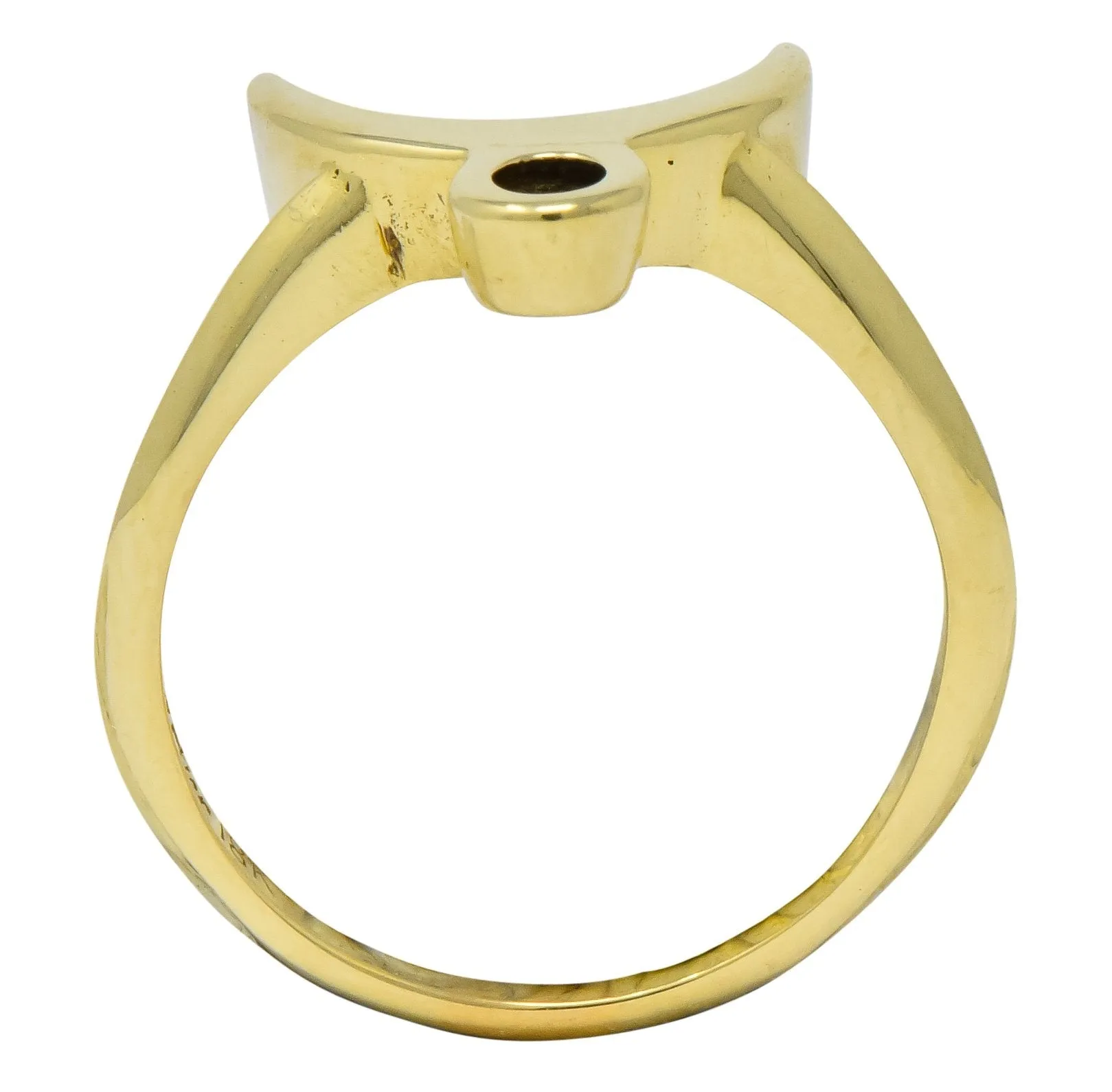 Cartier Vintage 18 Karat Gold Zodiac Taurus Stacking Ring