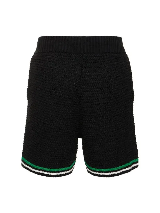 Casablanca   Knit cotton tennis shorts 