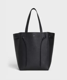 Celine Small Cabas Phantom In Soft Grained Calfskin Black