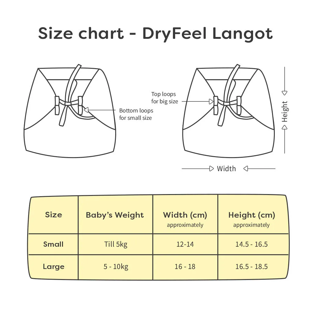 Choose Size and Print for 12 DryFeel Langot