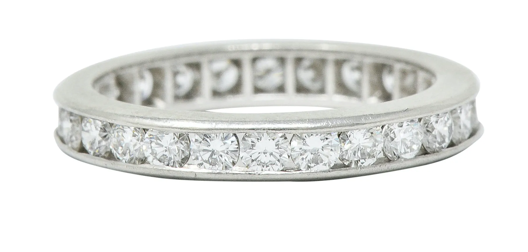 Classic 0.78 CTW Diamond Platinum Eternity Band Stack Ring