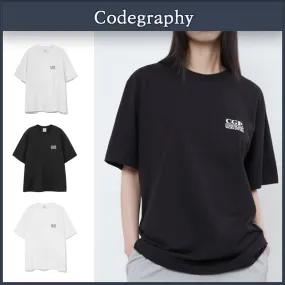 Code graphy  |Unisex Street Style Cotton Logo T-Shirts