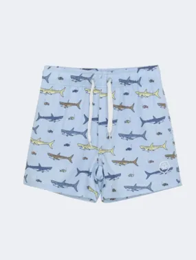 Color Kids Cool Boys Beach Swim Short Cerulean