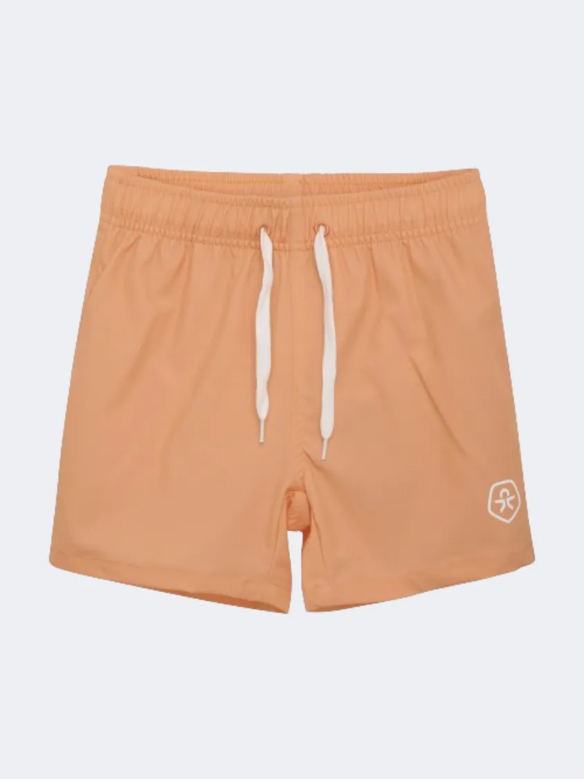 Color Kids Cool Boys Beach Swim Short Tangerine