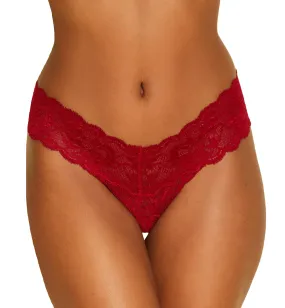 Cosabella Never Say Never Cutie Lowrider Thong (NEVER03ZL) - Sindoor Red