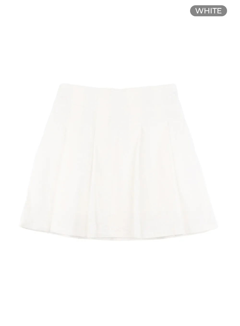 Cotton Pleated Mini Skirt CA401