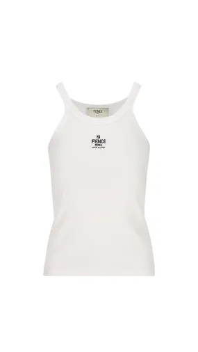 Cotton Tank Top - White