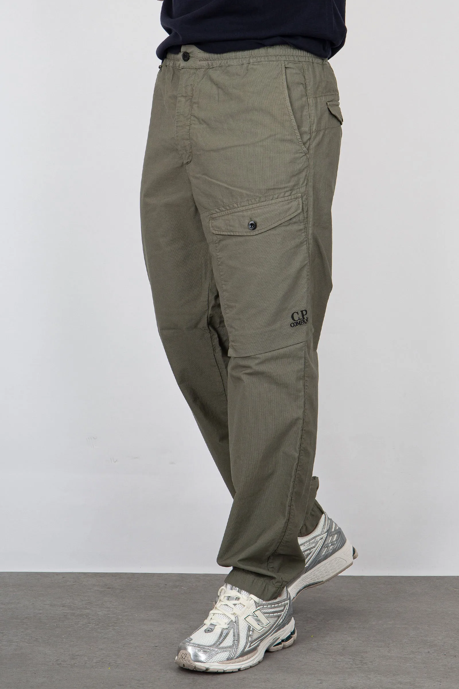 C.P. Company Pantalone Cargo Cotone Verde Militare