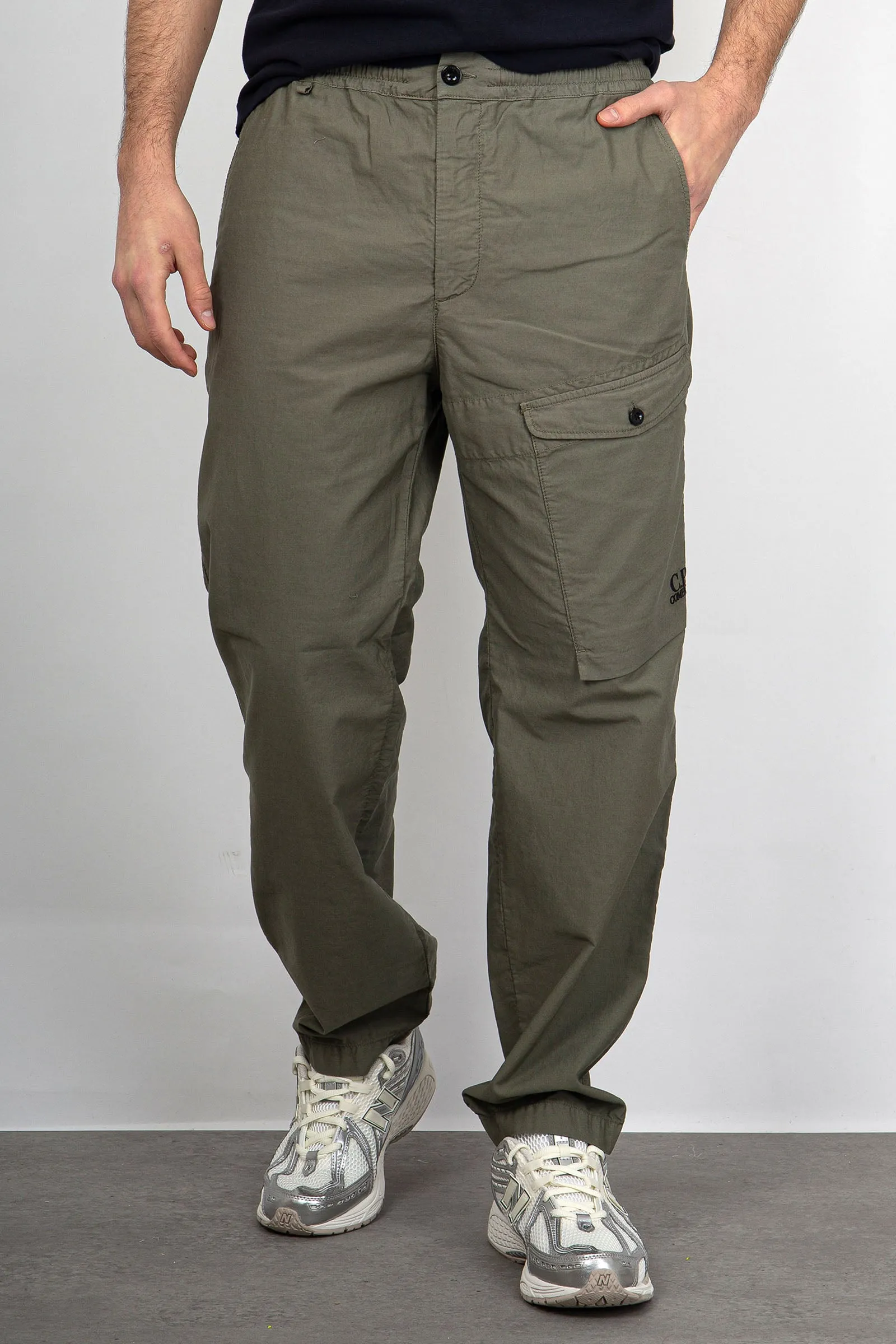 C.P. Company Pantalone Cargo Cotone Verde Militare