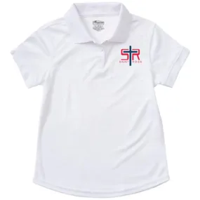 (CR864X) Junior Girls Fit Moisture Wicking Polo - St Rose